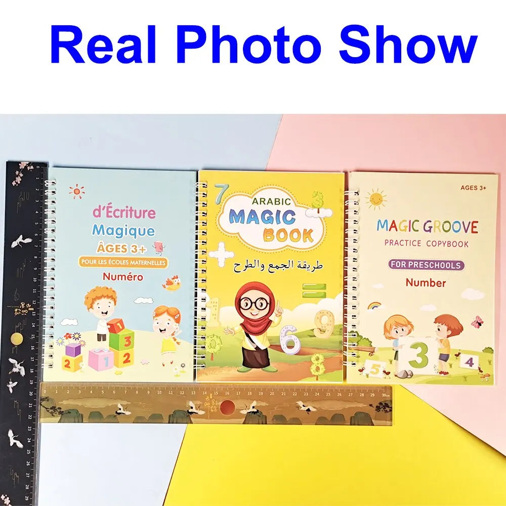Reusable Magic Writing Practice Workbook for Kids