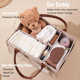 Baby Felt Diaper Caddy Organizer with Storage Pockets