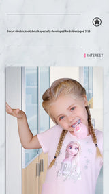 Kids U-Shaped Smart Electric Toothbrush Cartoon with Soft Silicone Head