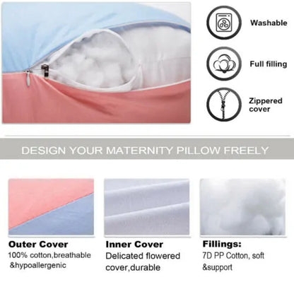 U-Shape Body Pillow – Full Body Support Sleeping Cushion