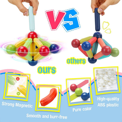 Montessori Magnetic Building Toy for Creative Learning