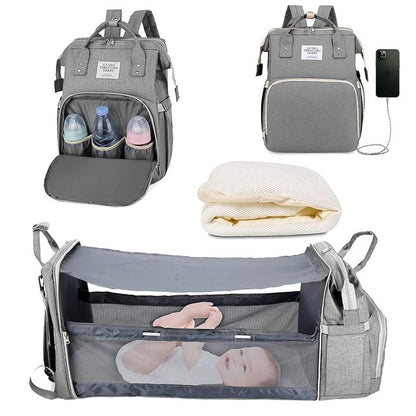 The 2 in 1 Large Capacity Nappy Bags with Changing Mat Convenient Baby