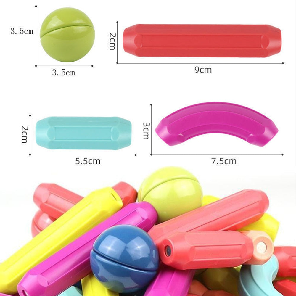 Montessori Magnetic Building Toy for Creative Learning