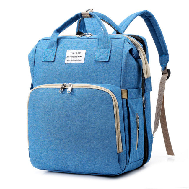 The 2 in 1 Large Capacity Nappy Bags with Changing Mat Convenient Baby