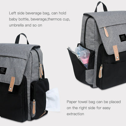 Multi Function Nappy Bag Backpack for Moms & Dads
